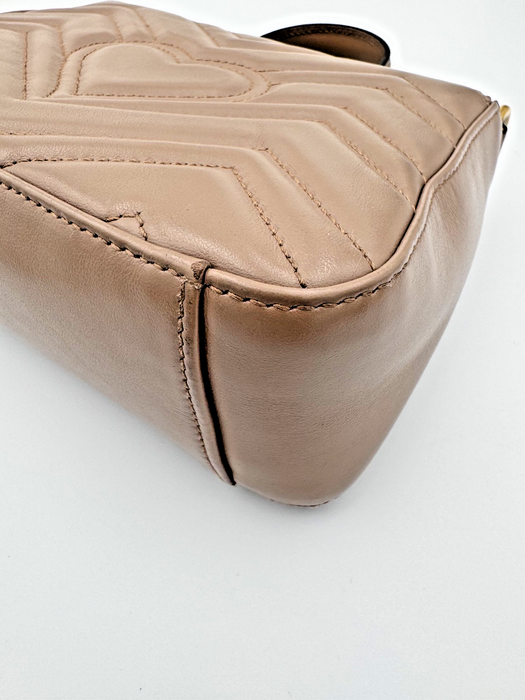 Gucci GG Marmont Mini Top Handle Bag Dusty pink