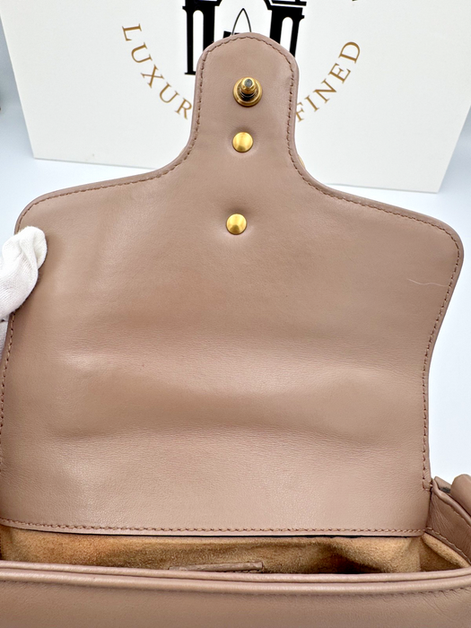 Gucci GG Marmont Mini Top Handle Bag Dusty pink
