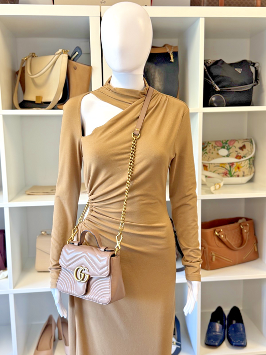 Gucci GG Marmont Mini Top Handle Bag Dusty pink