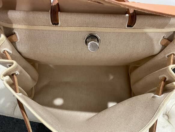 Hermes Herbag 39 Toile shoulder bag