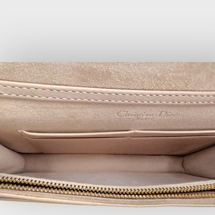 Christian Dior Diorama Wallet on Chain in pale pink