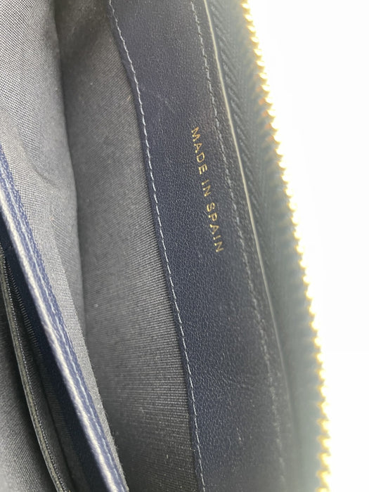 Chanel mademoiselle wallet lambskin navy