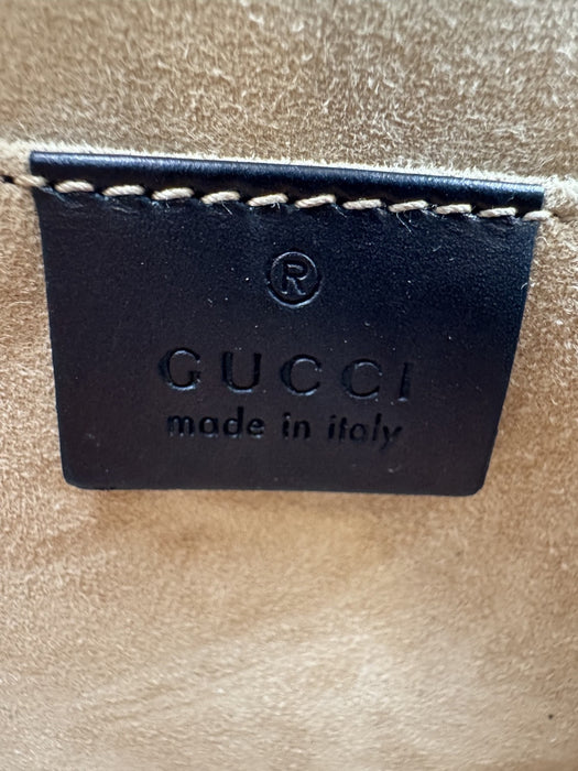 Gucci Sylvie black mini top handle bag
