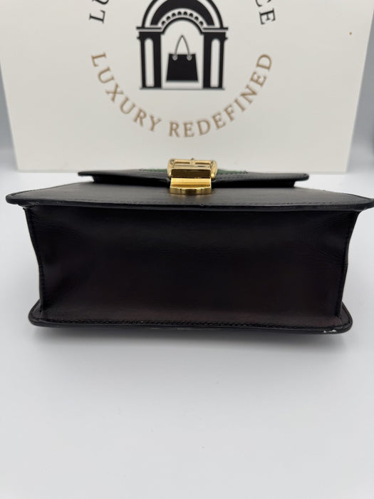 Gucci Sylvie black mini top handle bag