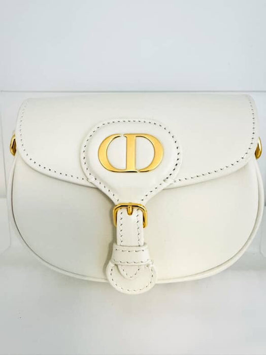 Dior Bobby micro white crossbody bag