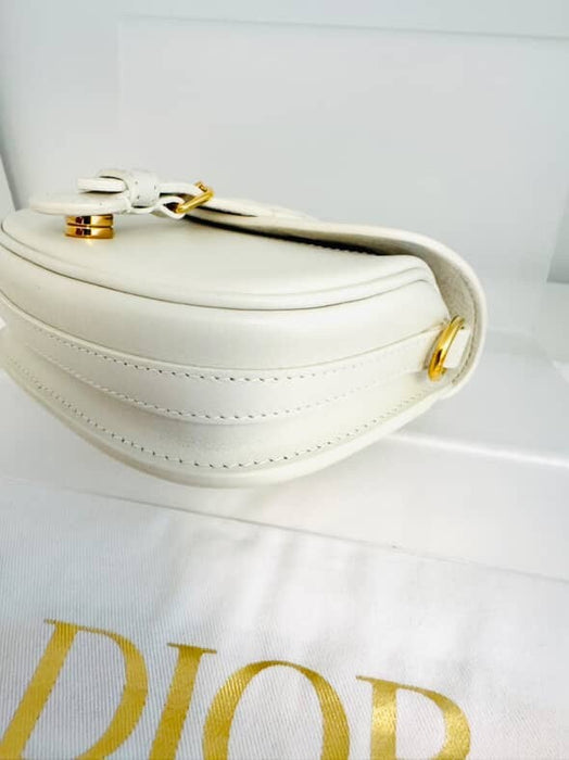 Dior Bobby micro white crossbody bag