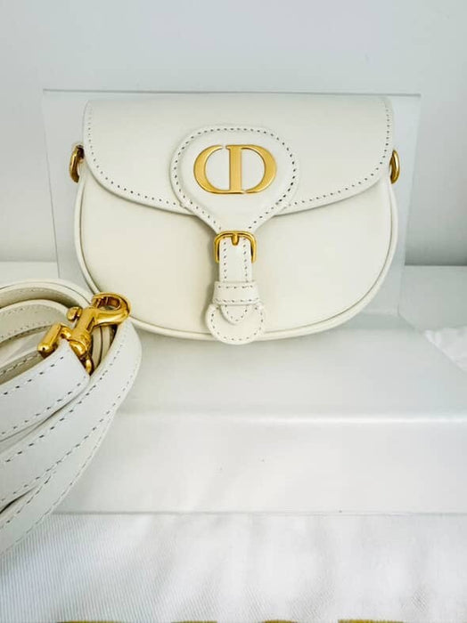 Dior Bobby micro white crossbody bag