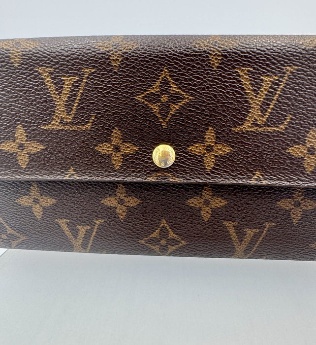 Louis Vuitton Vintage Monogram Sarah Long Wallet – Brown Canvas
