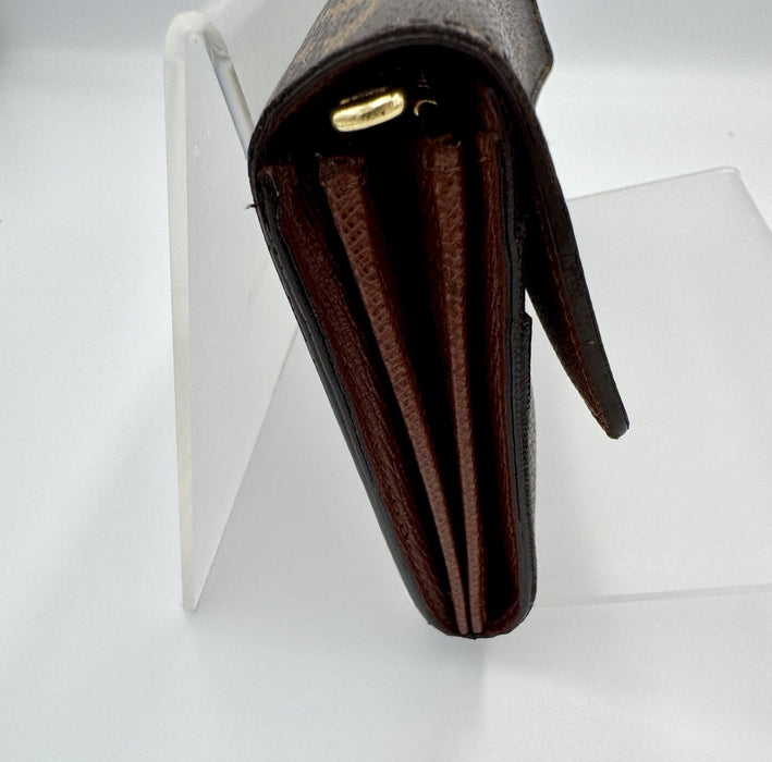 Louis Vuitton Vintage Monogram Sarah Long Wallet – Brown Canvas