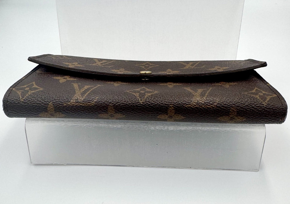 Louis Vuitton Vintage Monogram Sarah Long Wallet – Brown Canvas
