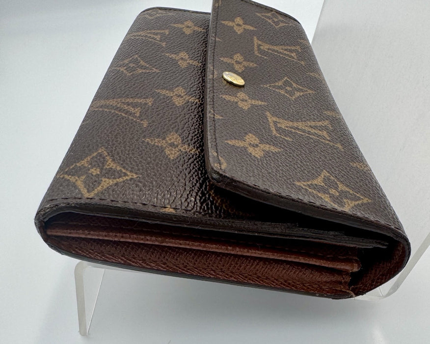 Louis Vuitton Vintage Monogram Sarah Long Wallet – Brown Canvas