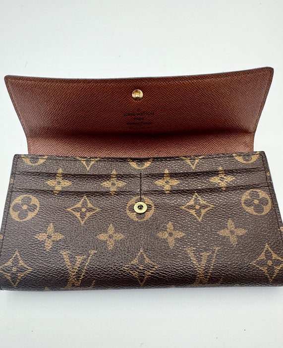 Louis Vuitton Vintage Monogram Sarah Long Wallet – Brown Canvas
