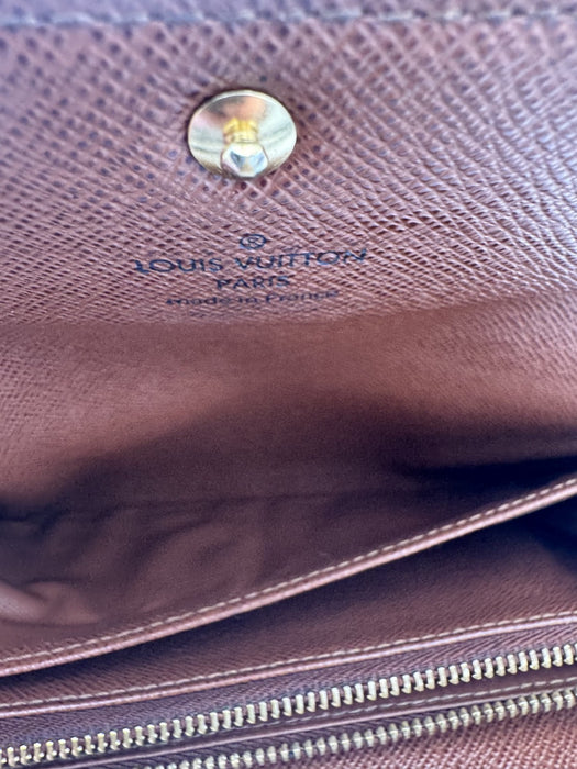 Louis Vuitton Vintage Monogram Sarah Long Wallet – Brown Canvas