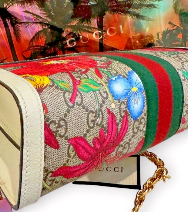 Limited Edition Gucci Ophidia Flora Chain Shoulder Bag