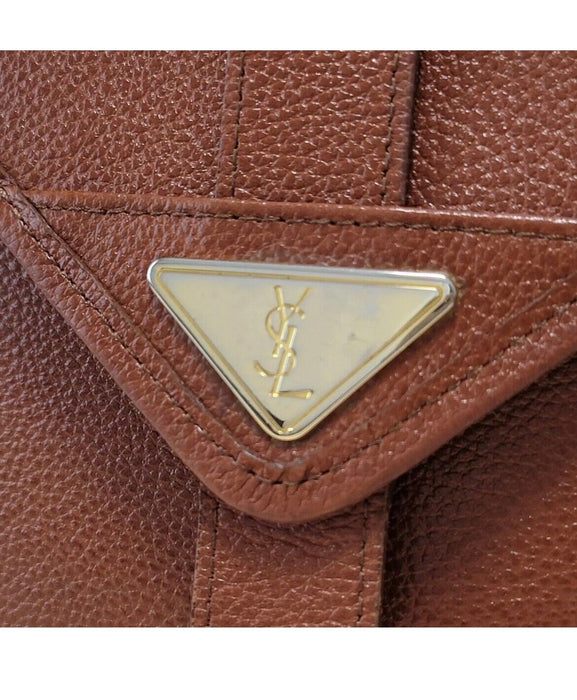 Saint Laurent vintage leather bucket bag- Brown