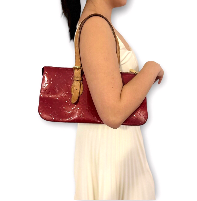 Louis Vuitton Vernis Rosewood Avenue Pomme D'Amour Shoulder Bag