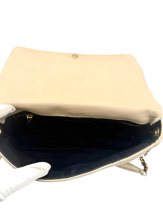 YSL Jamie Beige Suede & Leather Bag | Luxe Indulgence