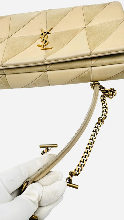 YSL Jamie Beige Suede & Leather Bag | Luxe Indulgence