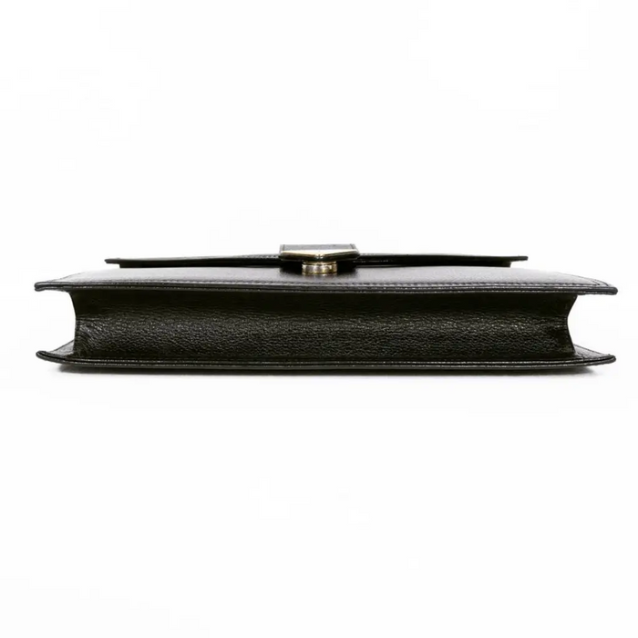 Saint Laurent Leather Chain Envelope Shoulder Bag - Black